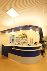 ブーメランカウンターの受付